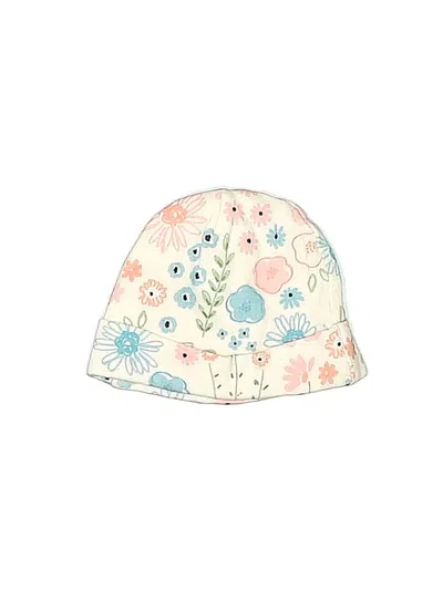 Pre-owned Gerber Babies' Beanie Hat In White