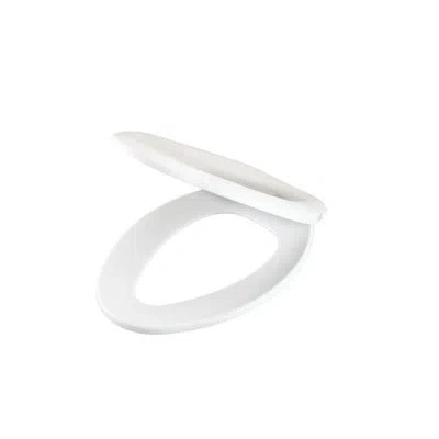 Gerber Elongated Hard Toilet Seat In White