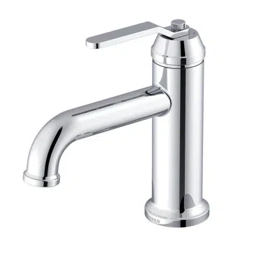 Gerber Kinzie Single Handle Single Hole Bathroom Faucet With Deckplate And Metal Touch Down Drain Included In Chrome