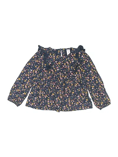 Pre-owned Gerber Kids' Long Sleeve Blouse In Blue