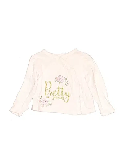 Pre-owned Gerber Babies' Long Sleeve Blouse In Ivory