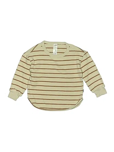 Pre-owned Gerber Kids' Long Sleeve Henley In Gold