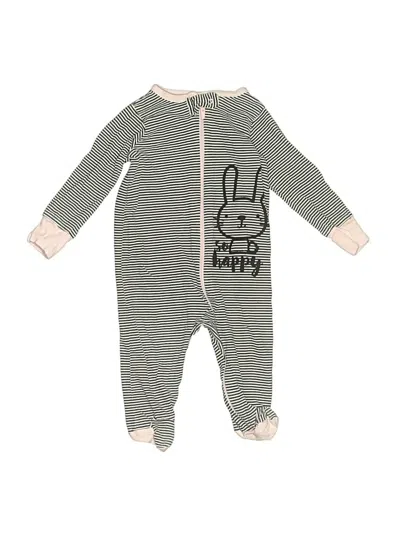 Pre-owned Gerber Babies' Long Sleeve Onesie In Gray