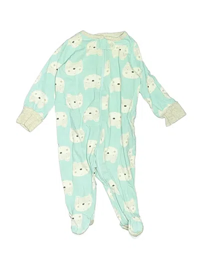 Pre-owned Gerber Babies' Long Sleeve Onesie In Green