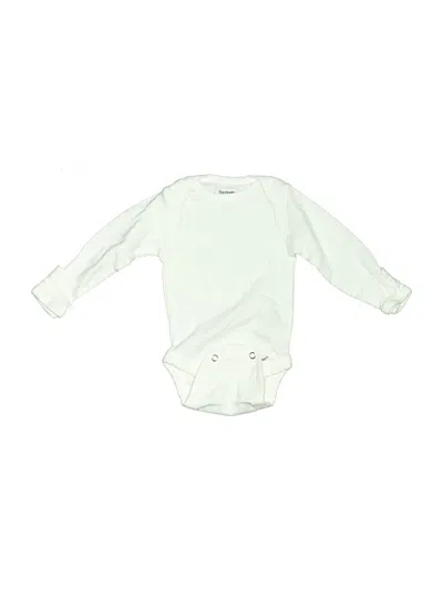 Pre-owned Gerber Babies' Long Sleeve Onesie In Green