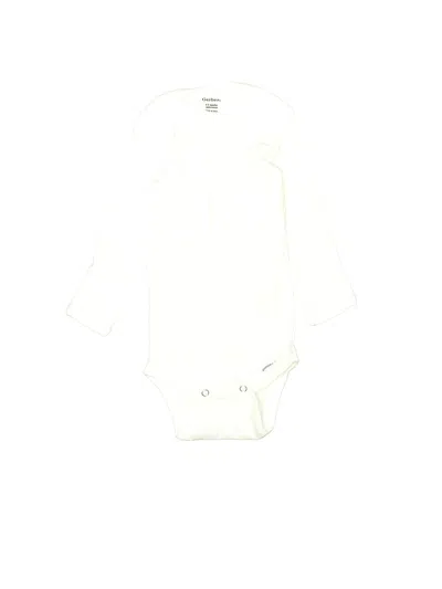Pre-owned Gerber Babies' Long Sleeve Onesie In Ivory