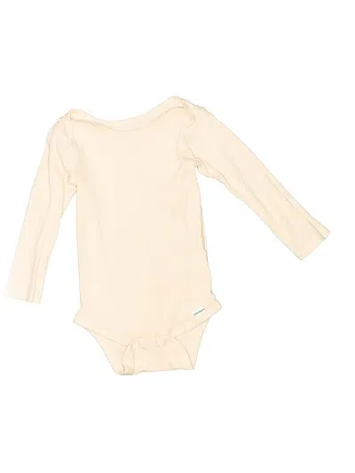 Pre-owned Gerber Kids' Long Sleeve Onesie In Ivory