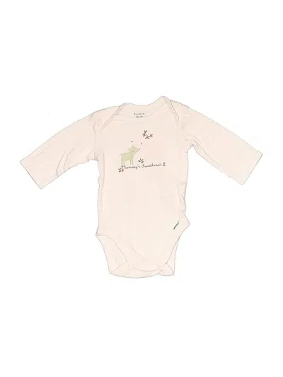 Pre-owned Gerber Babies' Long Sleeve Onesie In Ivory