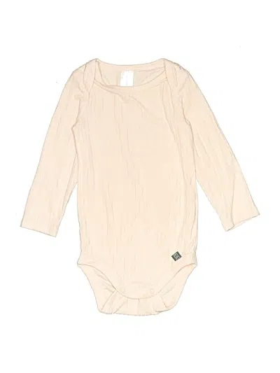 Pre-owned Gerber Babies' Long Sleeve Onesie In Ivory
