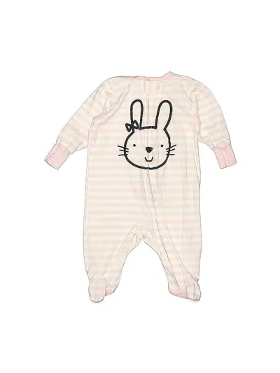 Pre-owned Gerber Babies' Long Sleeve Outfit In White