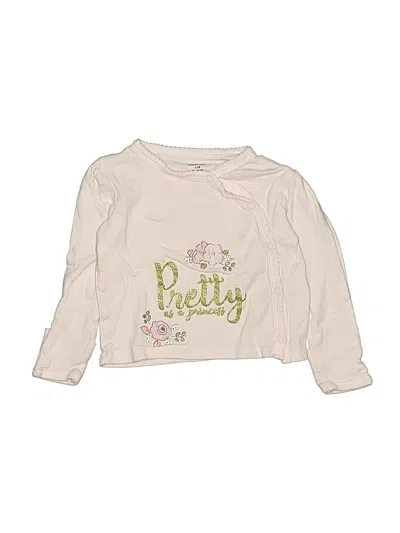 Pre-owned Gerber Babies' Long Sleeve Polo In White