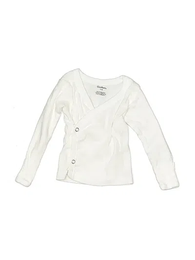 Pre-owned Gerber Babies' Long Sleeve T-shirt In White