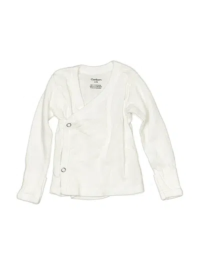 Pre-owned Gerber Babies' Long Sleeve T-shirt In White