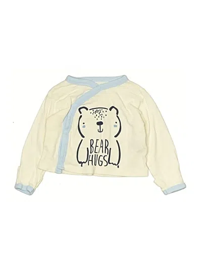 Pre-owned Gerber Babies' Long Sleeve Top Ivory Tops
