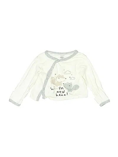 Pre-owned Gerber Babies' Long Sleeve Top Ivory Tops