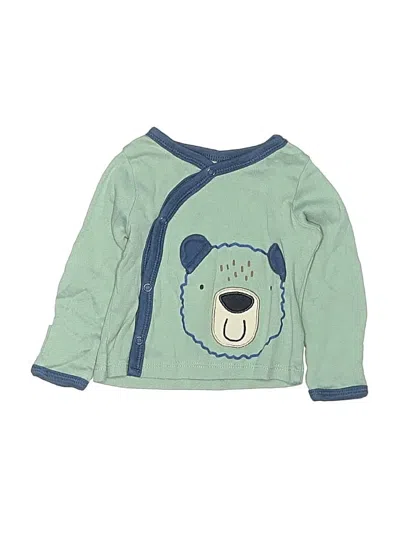 Pre-owned Gerber Babies' Long Sleeve T-shirt In Green
