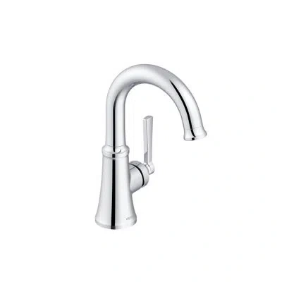 Gerber Northerly Single Handle Single Hole Bathroom Faucet With Deckplate And 50/50 Touch Down Drain Includ In Chrome