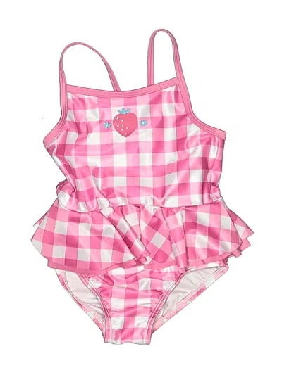 Pre-owned Gerber Kids' One Piece Swimsuit In Pink