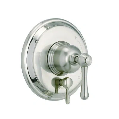 Gerber Opulence Pressure Balance Trim Kit And Treysta Cartridge For Valve Only Diverter On Valve In Nickel