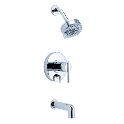 Gerber Parma 1h Pressure Balanced Tub And Shower Faucet In Chrome