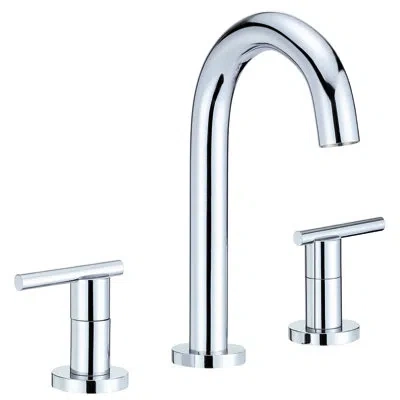 Gerber Parma 2-handle Widespread Bathroom Faucet With Metal Touch Down Drain In Chrome