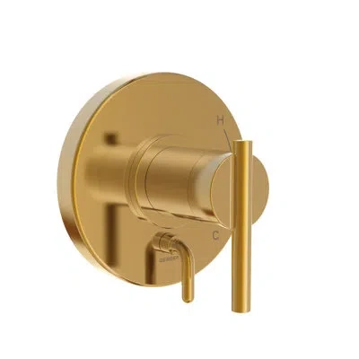 Gerber Parma Pressure Balance Diverter Shower Faucet Trim In Brushed Bronze