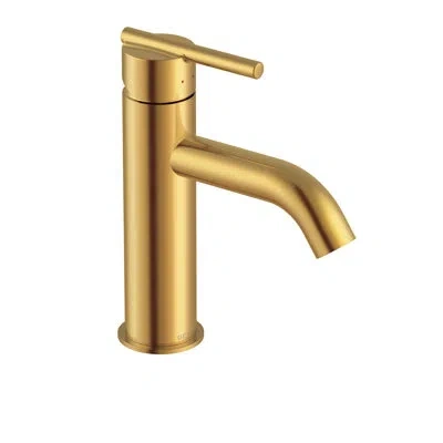 Gerber Parma Single Hole Bathroom Fauce With Drain Assembly In Brushed Bronze