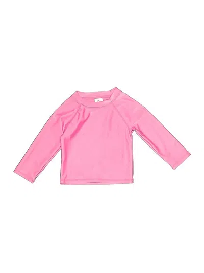 Pre-owned Gerber Babies' Rash Guard In Pink