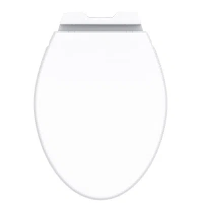 Gerber Readyset Elongated Toilet Seat, Soft Close, Quick Release For Easy Cleaning, Top-mount No-tool Insta In White