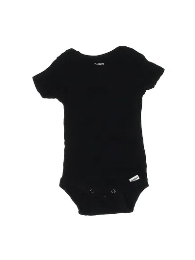 Pre-owned Gerber Babies' Short Sleeve Onesie In Black