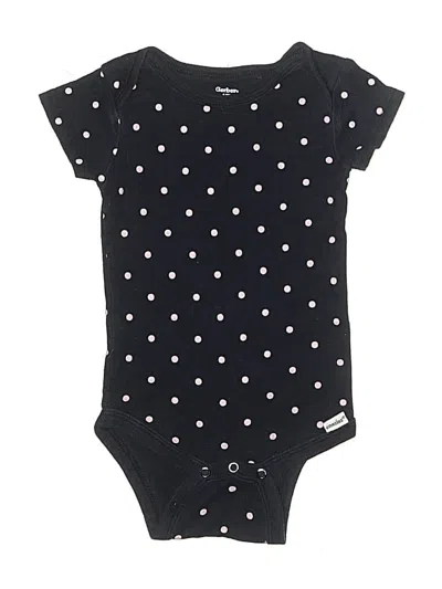 Pre-owned Gerber Babies' Short Sleeve Onesie In Black