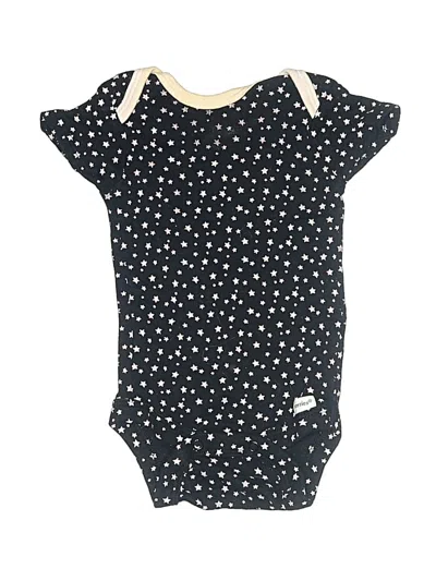 Pre-owned Gerber Babies' Short Sleeve Onesie In Black