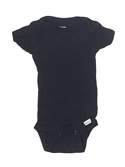 Pre-owned Gerber Babies' Short Sleeve Onesie In Black