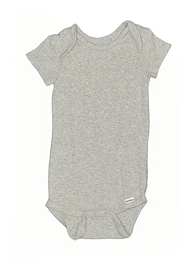 Pre-owned Gerber Kids' Short Sleeve Onesie In Gray