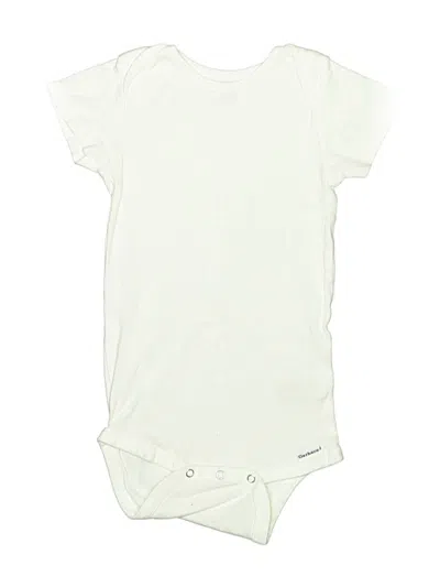 Pre-owned Gerber Kids' Short Sleeve Onesie In Ivory