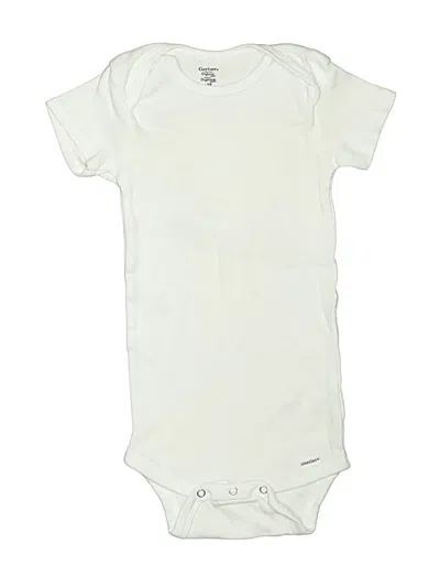 Pre-owned Gerber Kids' Short Sleeve Onesie In Ivory