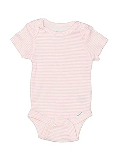 Pre-owned Gerber Babies' Short Sleeve Onesie In Pink