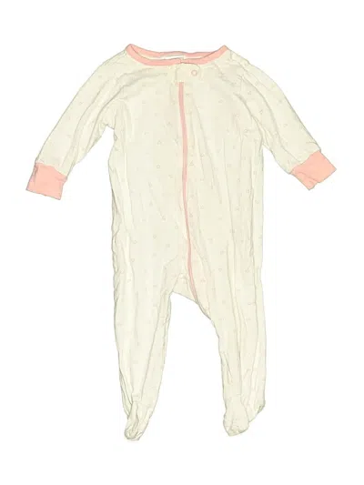 Pre-owned Gerber Babies' Short Sleeve Onesie In White