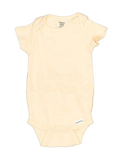 Pre-owned Gerber Babies' Short Sleeve Onesie In Yellow