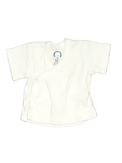 Pre-owned Gerber Babies' Short Sleeve Top Ivory Tops In White