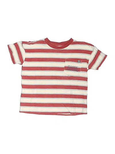 Pre-owned Gerber Kids' Short Sleeve Top Red Tops