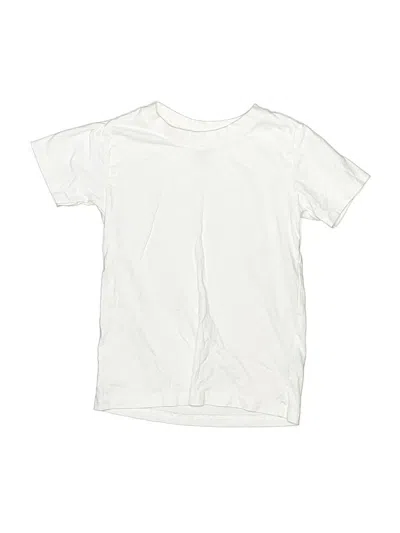 Pre-owned Gerber Kids' Short Sleeve Top White Crew Neck Tops