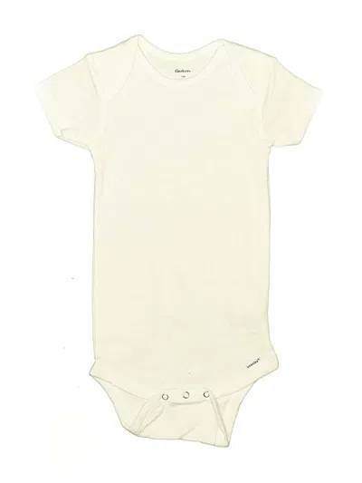 Pre-owned Gerber Kids' Short Sleeve T-shirt In Ivory