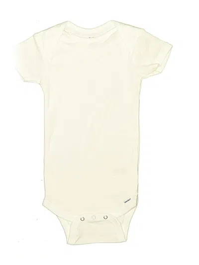 Pre-owned Gerber Kids' Short Sleeve T-shirt In Ivory