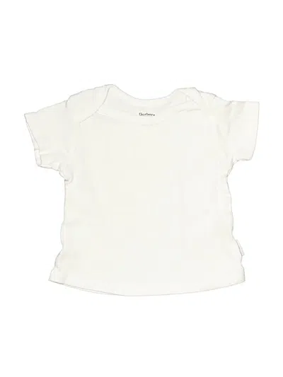 Pre-owned Gerber Babies' Short Sleeve T-shirt In Ivory