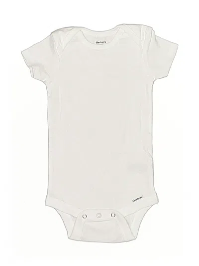 Pre-owned Gerber Babies' Short Sleeve T-shirt In White