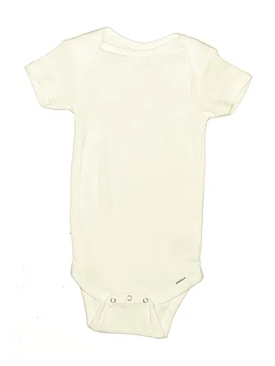 Pre-owned Gerber Kids' Short Sleeve Turtleneck In Ivory