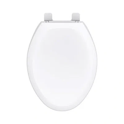 Gerber Slow-close Elongated Non-slip Toilet Seat In White