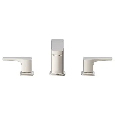 Gerber Tribune Two Handle Widespread Bathroom Faucet In Brushed Nickel