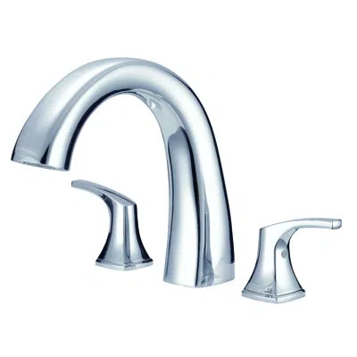 Gerber Vaughn Double Handle Deck Mounted Roman Tub Faucet Trim In Chrome